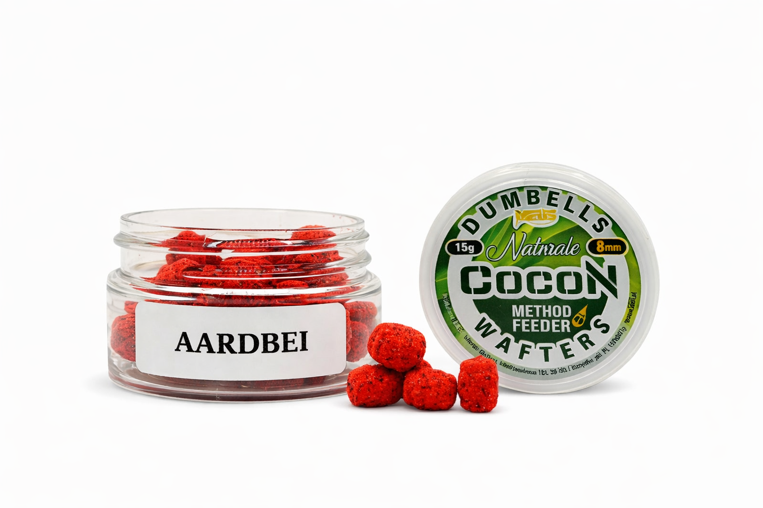 DUMBELLS COCON WAFTERS – AARDBEI 8 MM