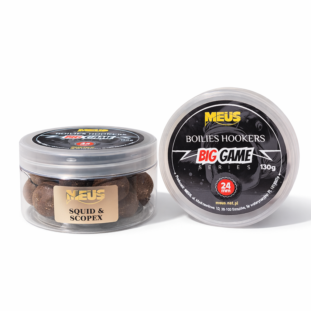 Big Game Hookbaits   24mm  squid scopex 130 gr.