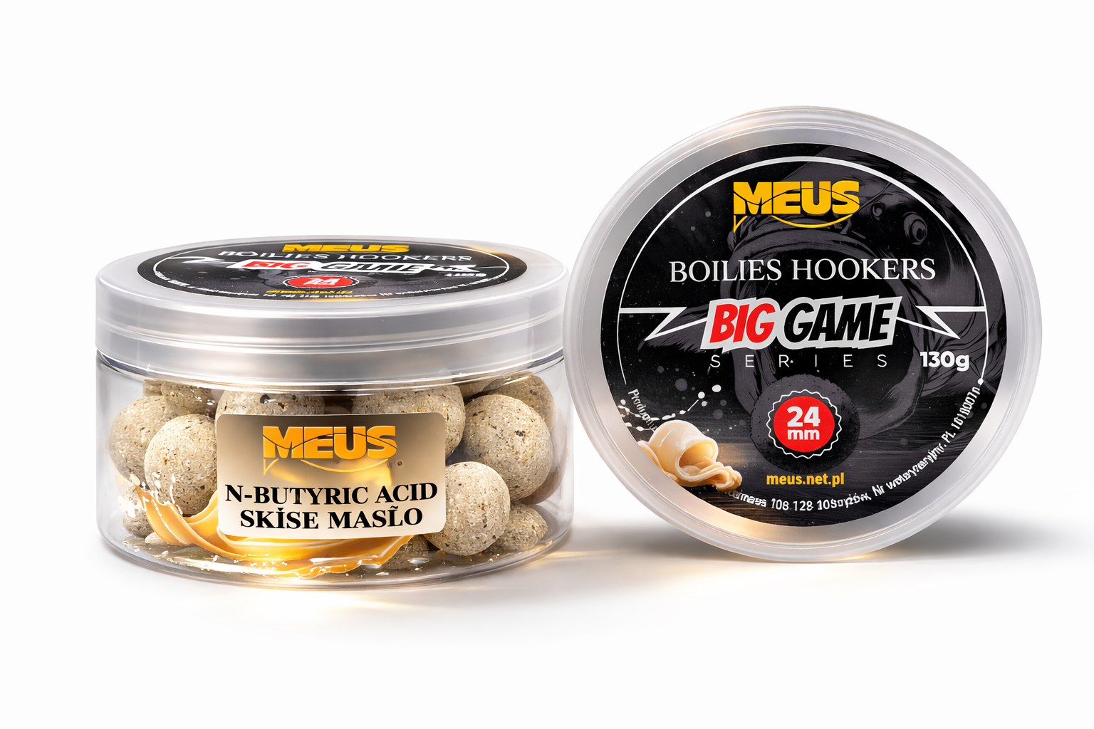 Big Game hookbaits 24mm   N-Butyric  130gr.
