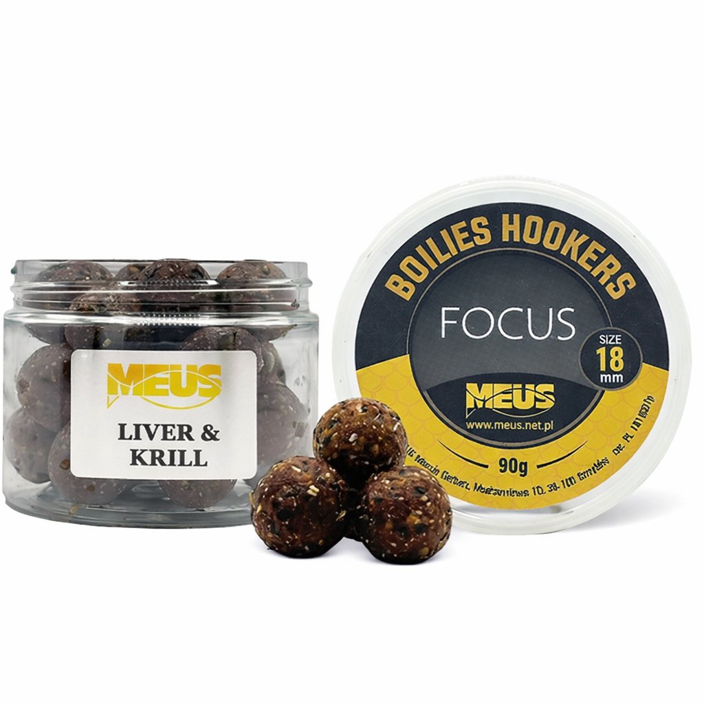 Boilies Hookbaits Focus 18 mm – Liver &  Krill
