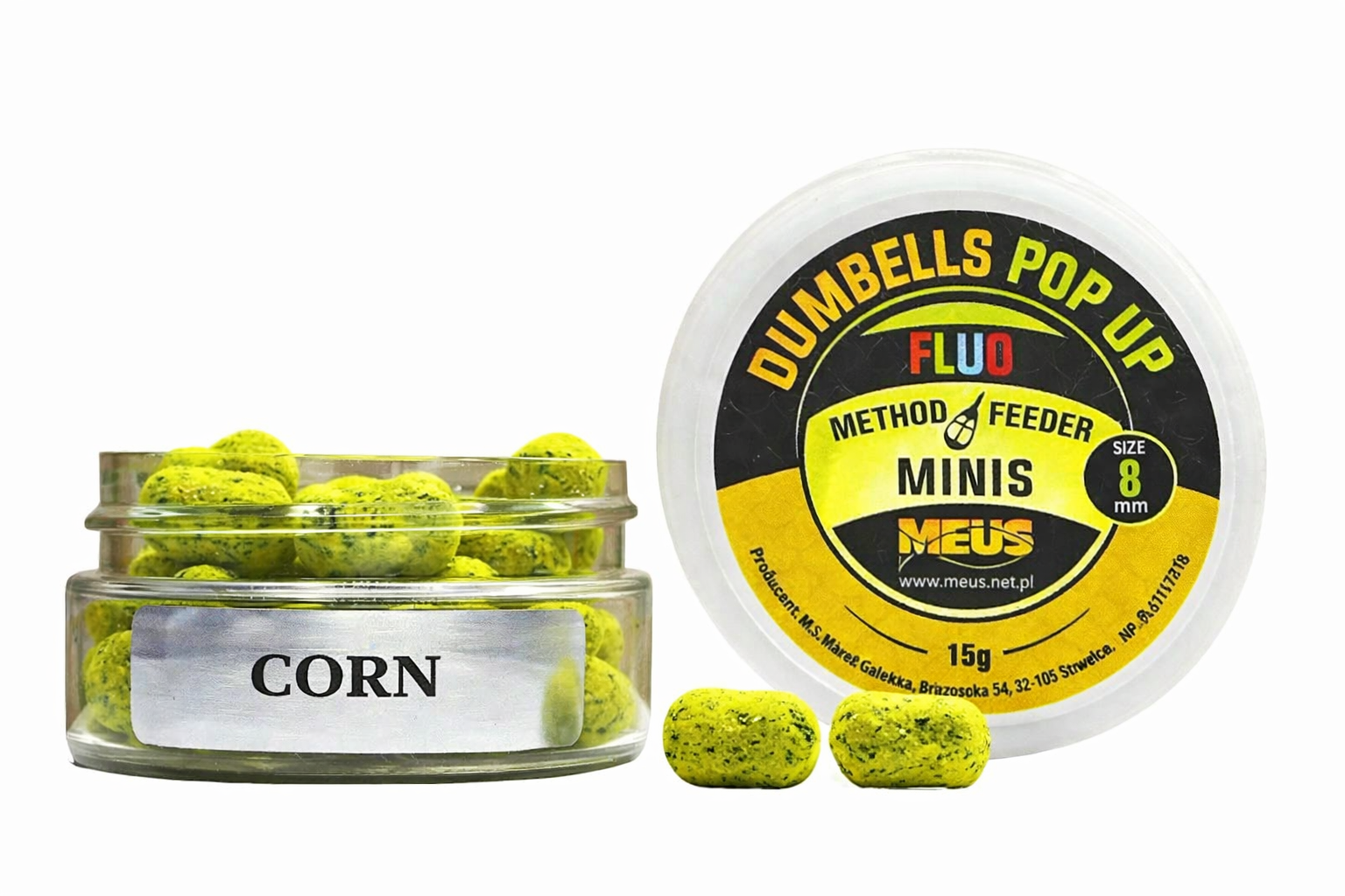 DUMBELLS POP UP FLUO  MINIS – CORN 8MM