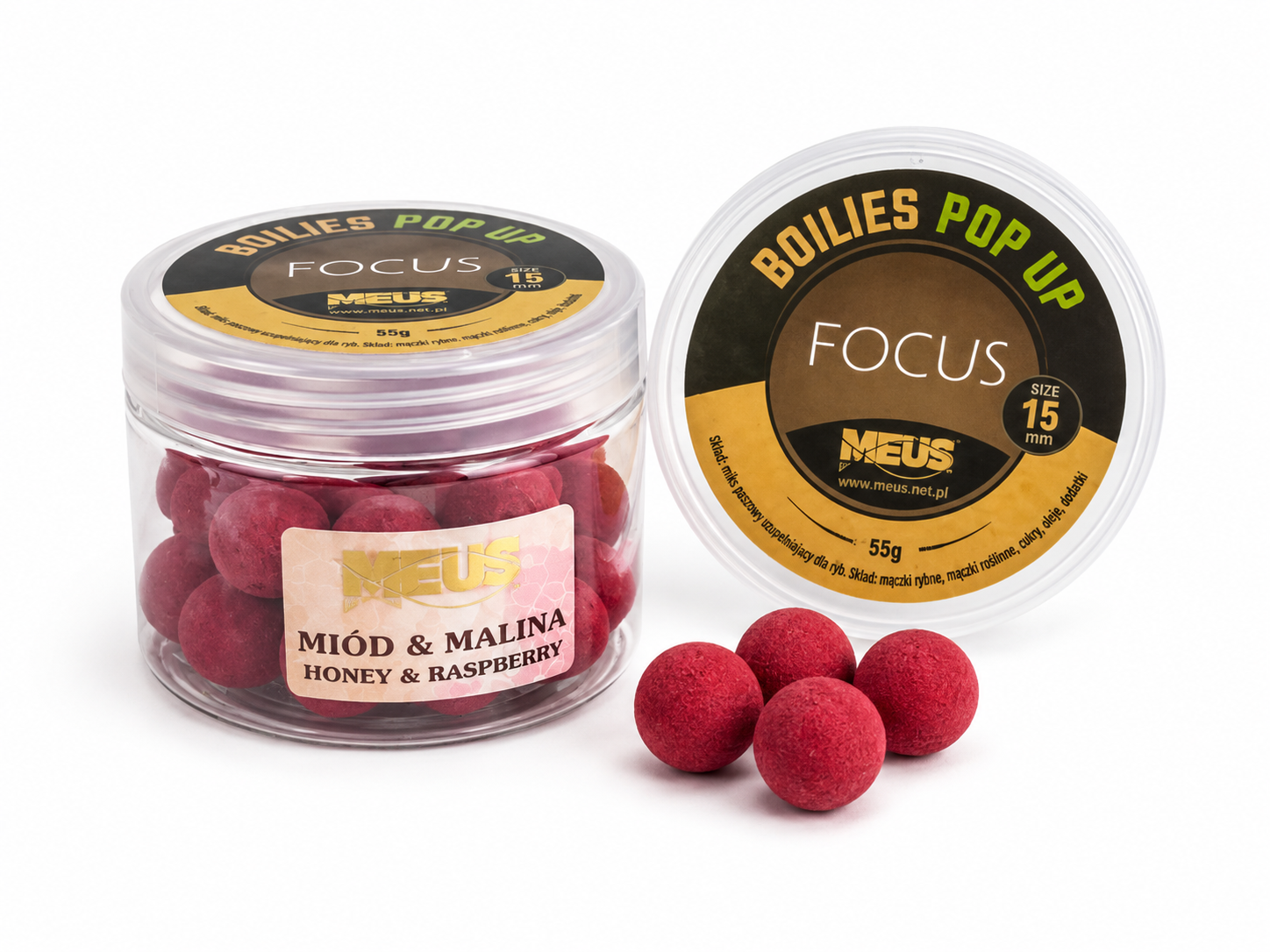 Focus Honey & Raspberry Pop-Ups 15 mm – 55 g