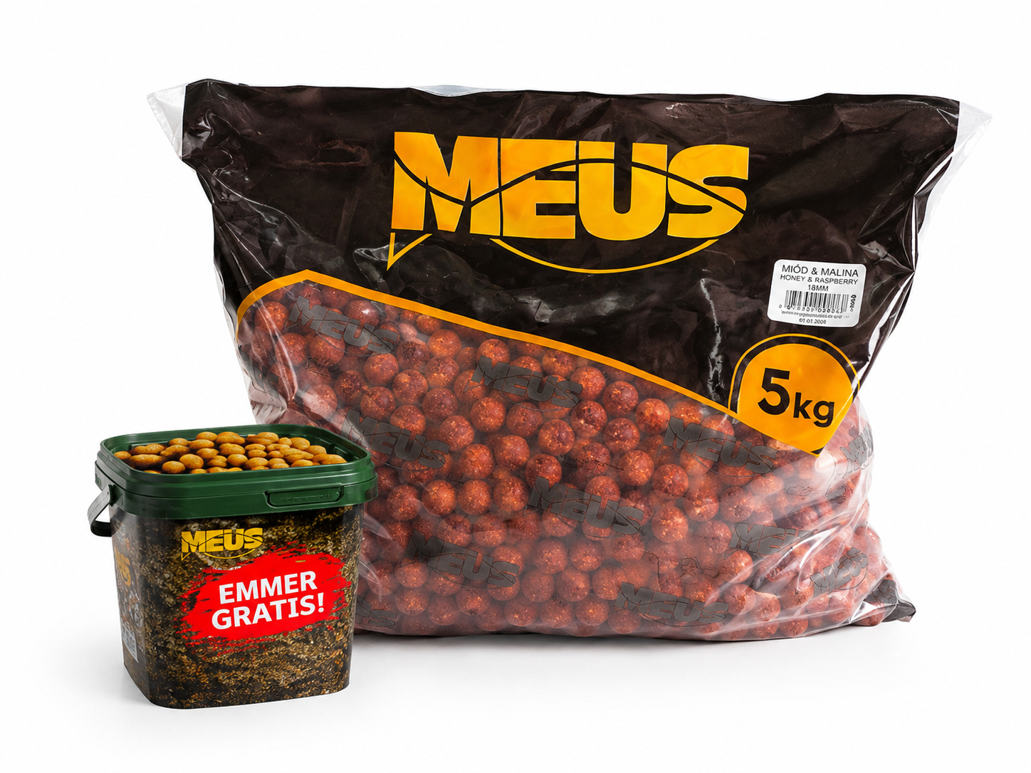 Boilies Honey Raspberry 18 mm – 5 kg