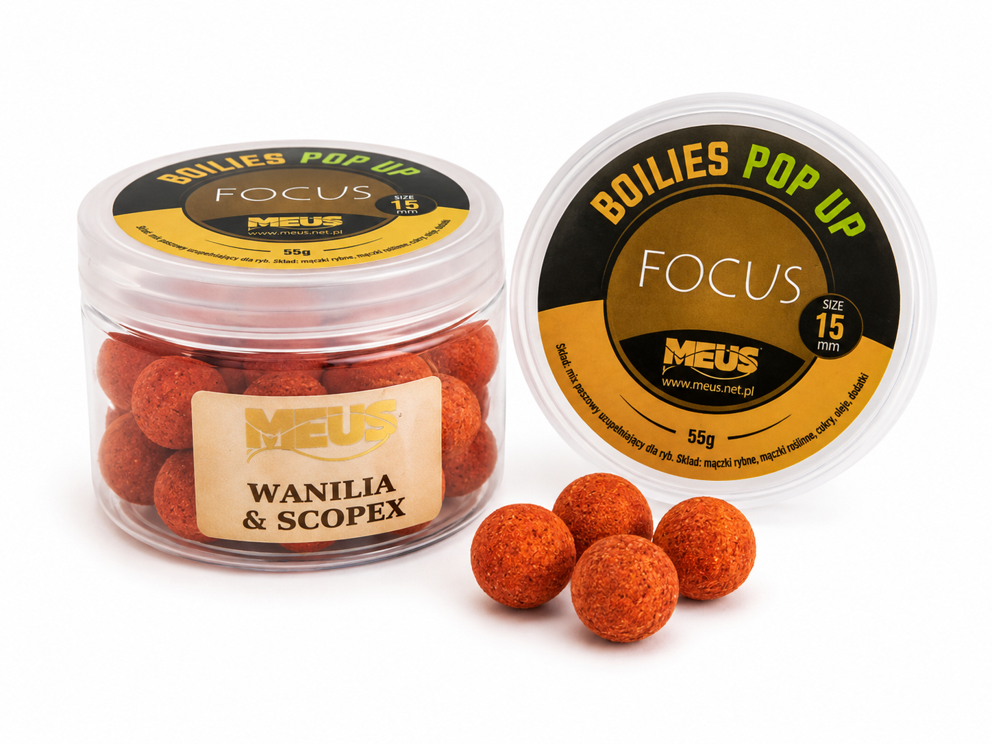 Focus Vanilla & Scopex Pop-Ups 15 mm – 55g