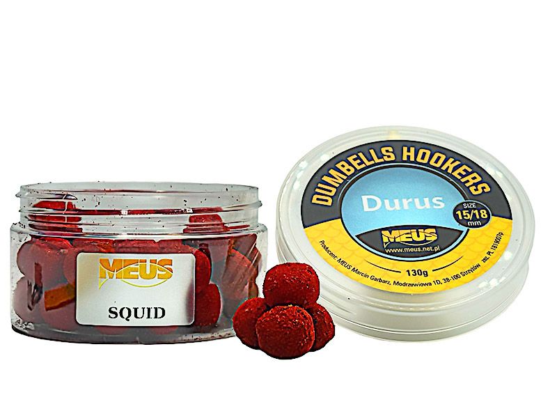 haakbaits dumbell hookbaits durus 15 18mm squid