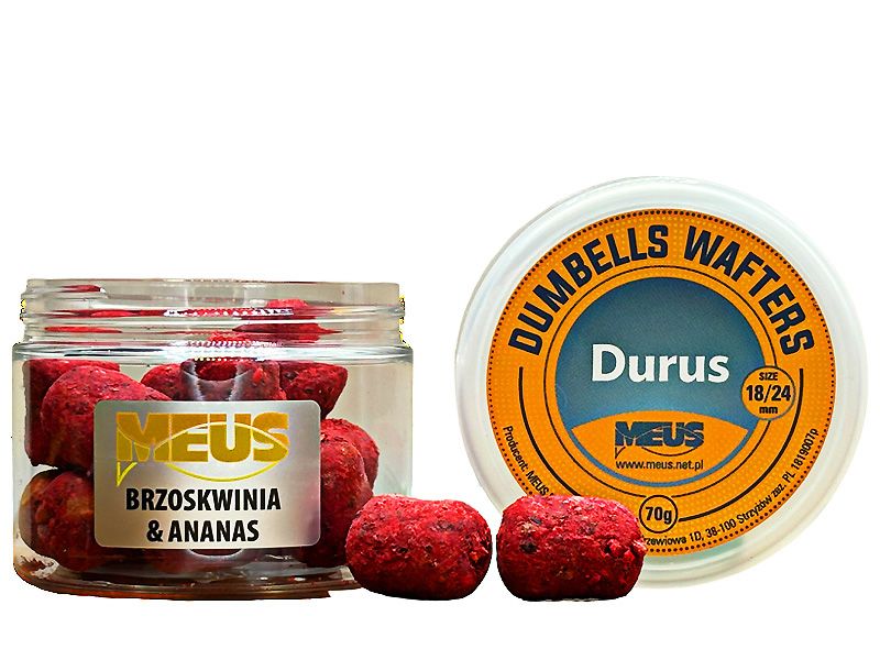 wafters en dumbells dumbells wafters durus 18 24mm perzik en ananas
